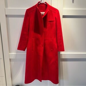 Gorgeous Red 100% wool Coat